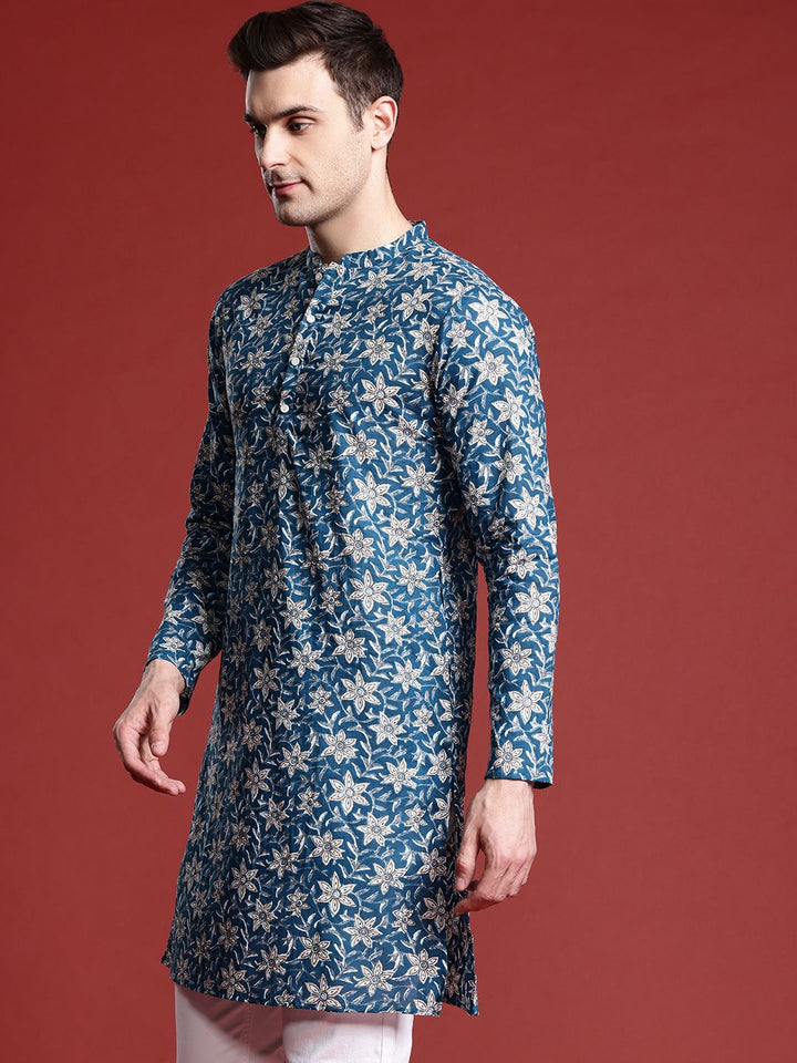 Anouk Men Ethnic Motifs Printed Pure Cotton Kurta