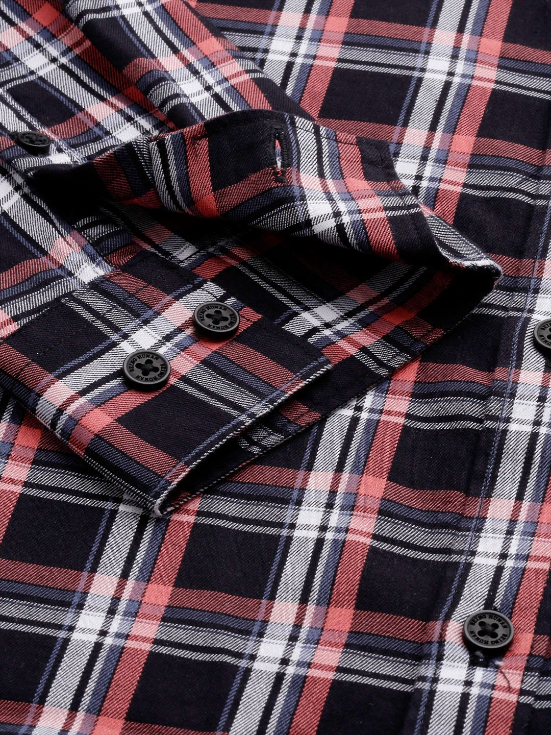 Being Human Pure Cotton Slim Fit Opaque Checked Casual Shirt