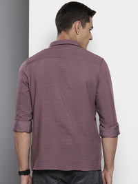The Indian Garage Co Self Design Opaque Casual Shirt