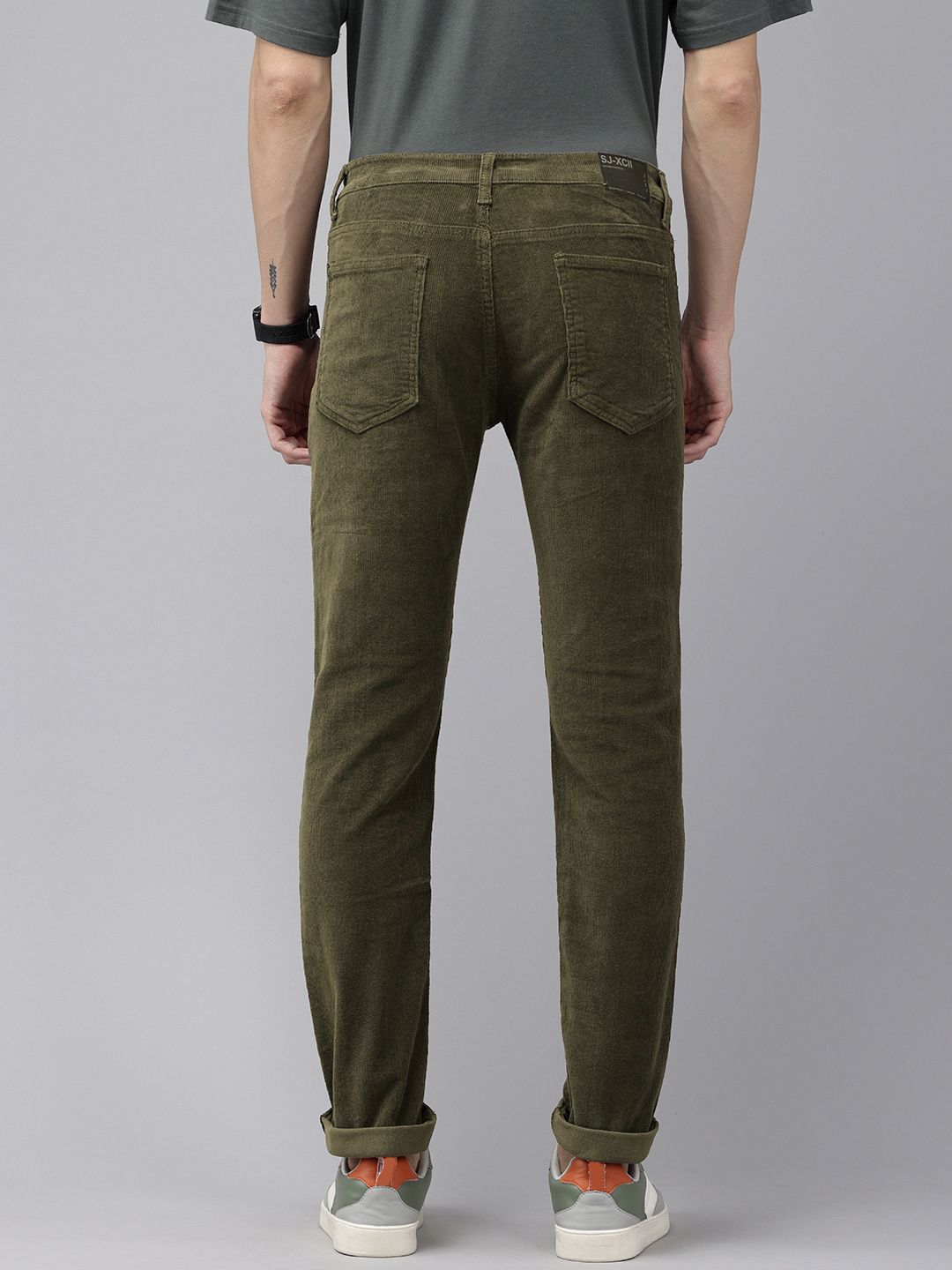 SPYKAR Men Corduroy Chinos Trousers