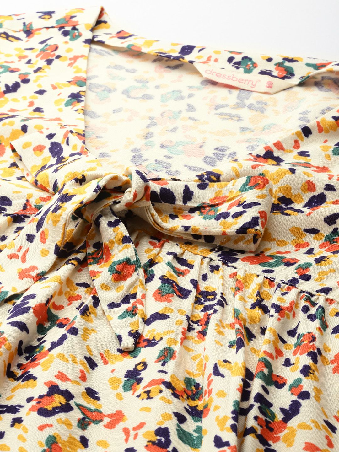DressBerry Abstract Print Empire Top