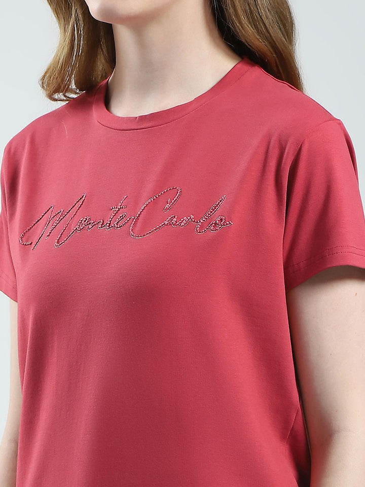 Monte Carlo Brand Logo Embroidered T-shirt