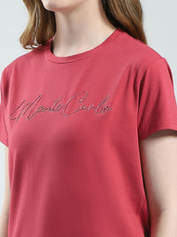 Monte Carlo Brand Logo Embroidered T-shirt