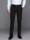 Raymond Men Solid Mid-Rise Slim Fit Formal Trousers