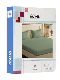 KLOTTHE Green 300TC Double King Cadar Dengan 2 Sarung Bantal
