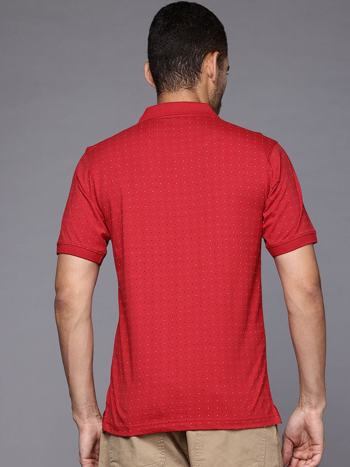 Raymond Slim Modern Fit Printed Polo Collar Pure Cotton T-shirt