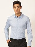 Thomas Scott Premium Smart Fit Floral Printed Cutaway Collar Cotton Formal Shirt