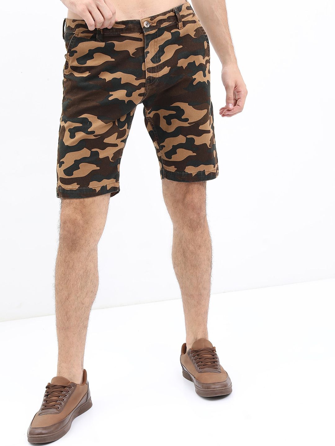HIGHLANDER Men Camouflage Printed Shorts