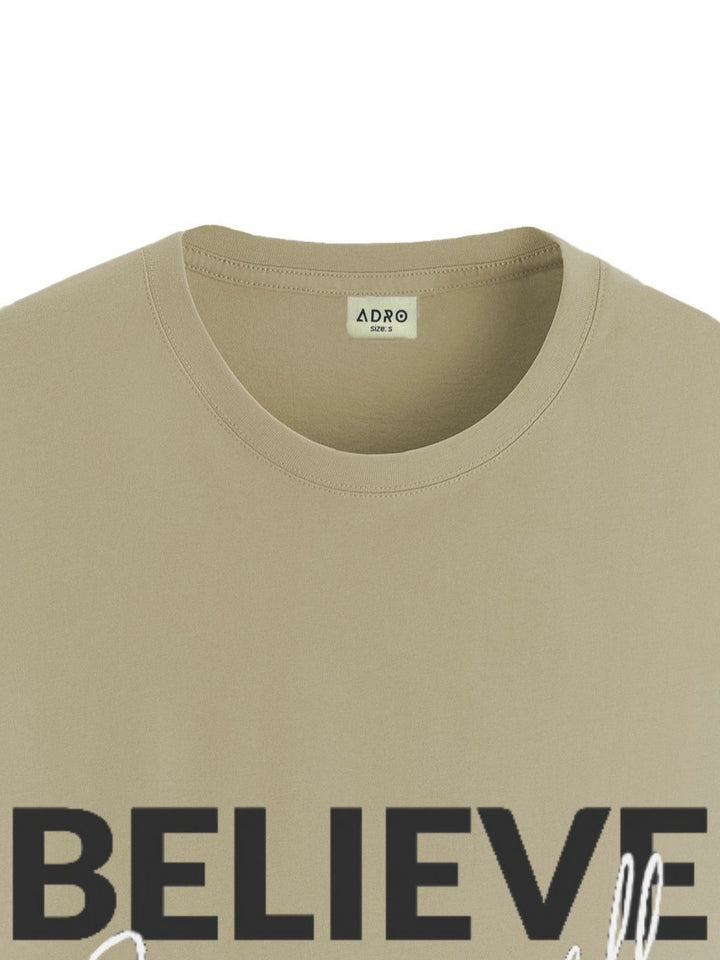 ADRO Men Typography Printed Pockets T-shirt