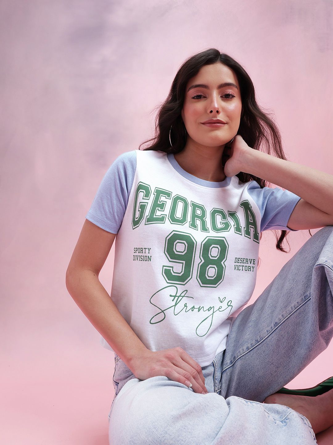 T-Shirt Wanita Dressberry dicetak