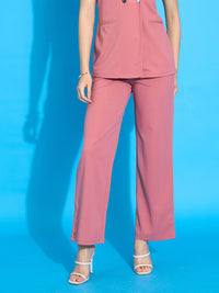 SASSAFRAS worklyf Women Mid Rise Straight Fit Regular Trouser