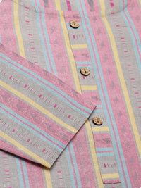 KALINI Striped Straight Kurta with Trousers