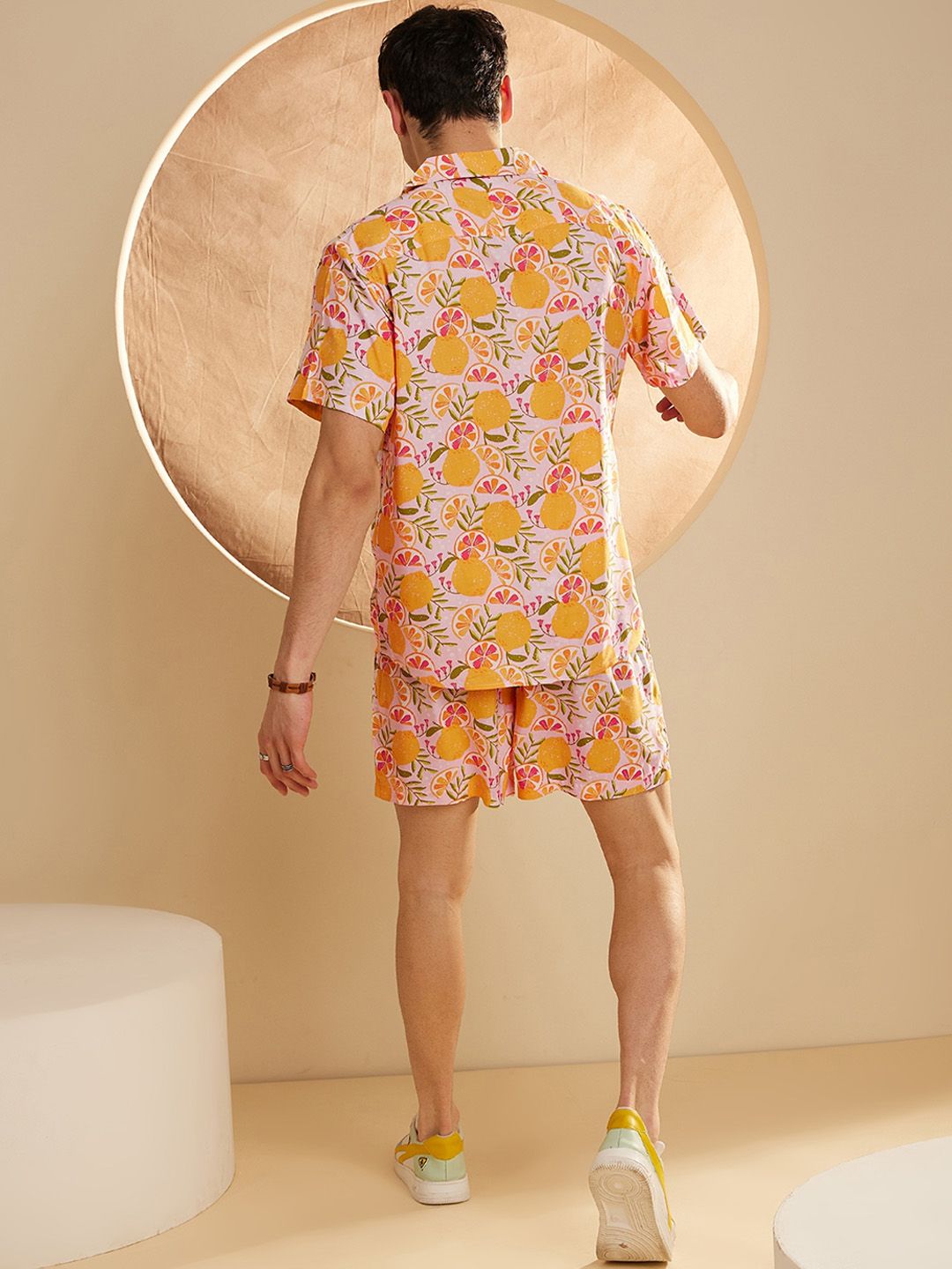 DENNISON The Vacay Mode Graphic Printed Shirt With Shorts