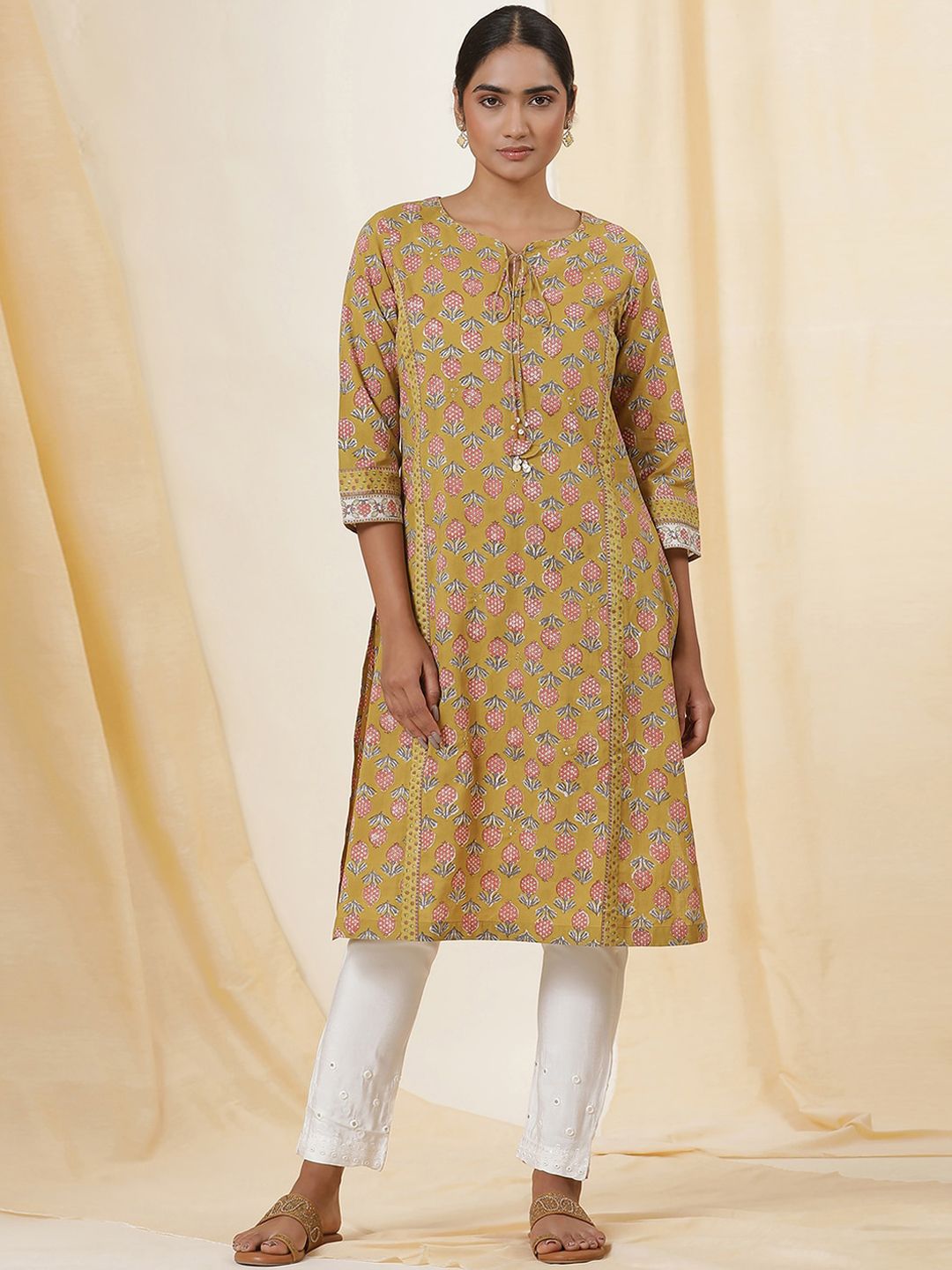 W Women Floral Printed Kurta