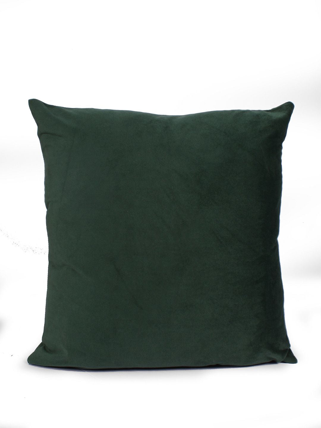 STITCHNEST Green 2 Pieces Velvet Square Cushion Covers