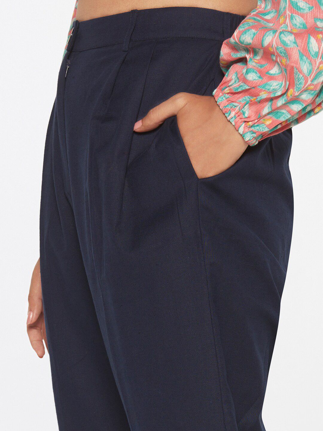 Global Desi Women Straight Fit Trousers