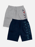 HELLCAT Boys Pack of 2 Typography Printed Shorts