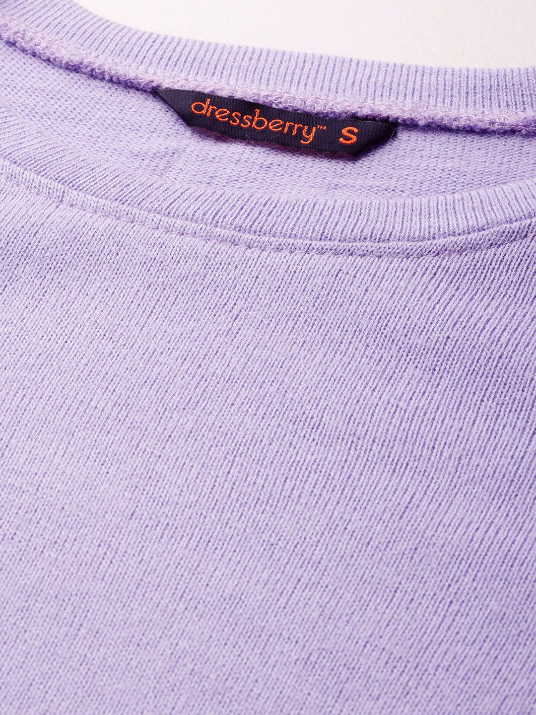 DressBerry Contrast Sleeves Acrylic Pullover