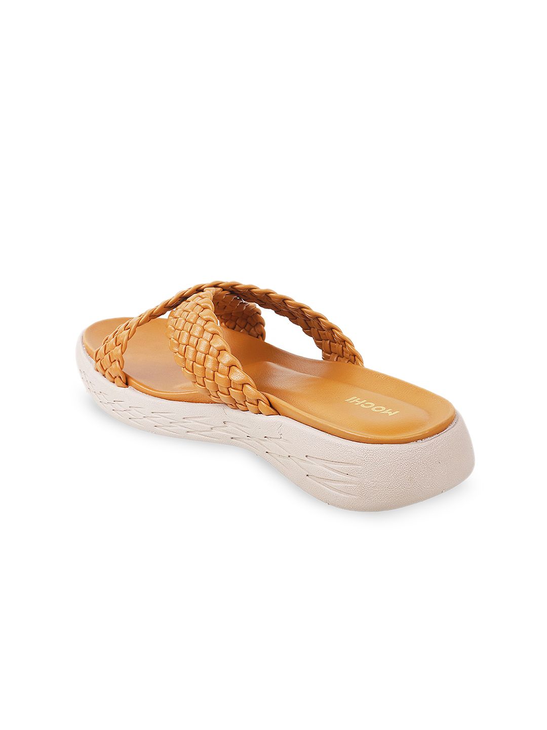 Mochi Women Yellow Platform Sandals