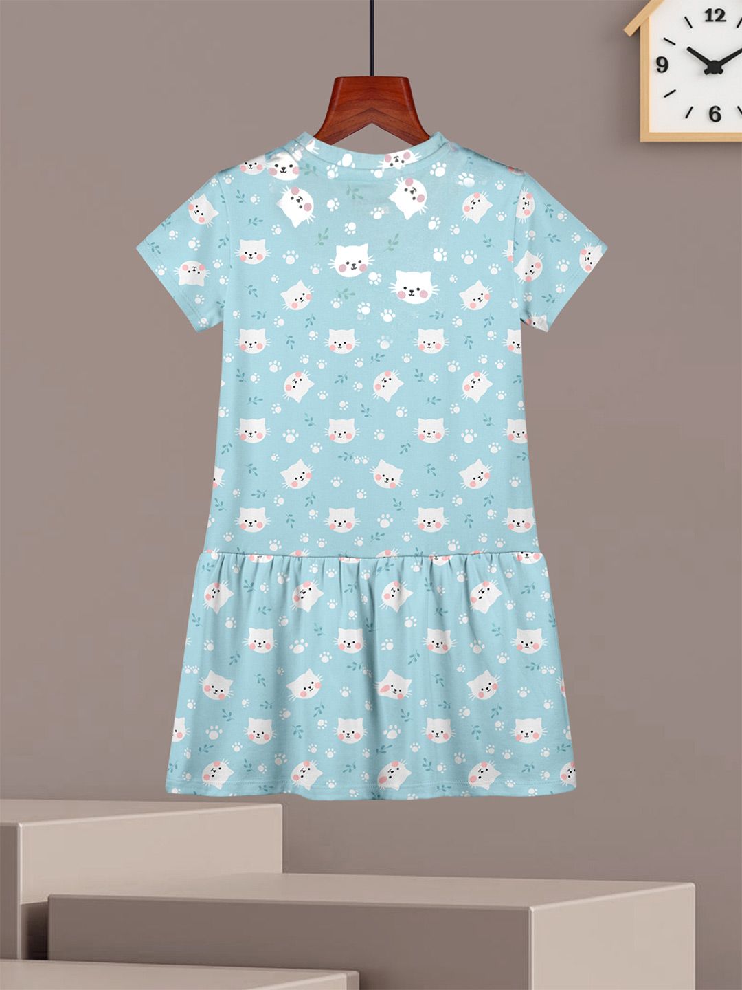 HELLCAT Girls Pack Of 2 Printed Cotton Drop-Waist Dress