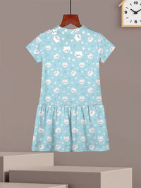HELLCAT Girls Pack Of 2 Printed Cotton Drop-Waist Dress