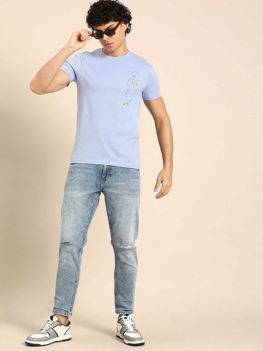 Being Human Men Graphic & Brand Logo Placement Print Pure Cotton T-shirt