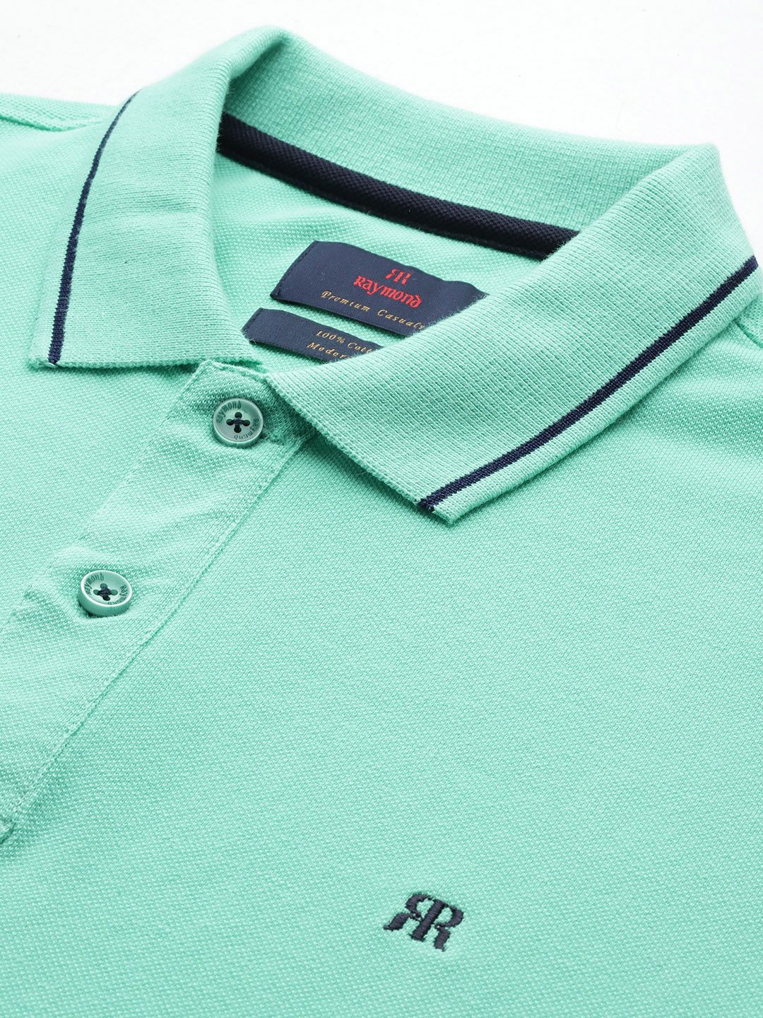 Raymond Men Polo Collar Pure Cotton T-shirt