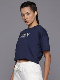 HRX by Hrithik Roshan Typography Printed Drop-Shoulder Sleeves Lifestyle T-shirt