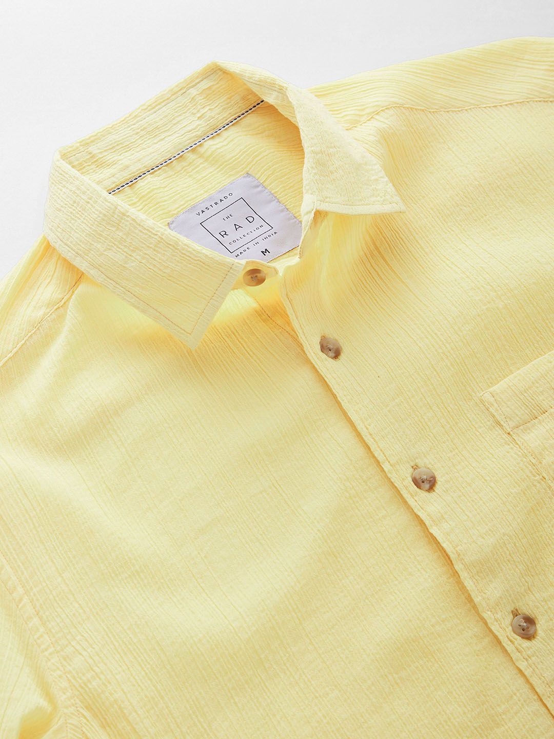 VASTRADO Classic Slim Fit Cotton Casual Shirt