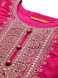 Indo Era Women Ethnic Motifs Yoke Design Regular Sequinned Kurta with Trousers & Dupatta