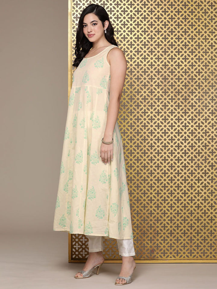 House of Pataudi Jashn Floral Printed Layered Kurta