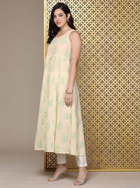 House of Pataudi Jashn Floral Printed Layered Kurta