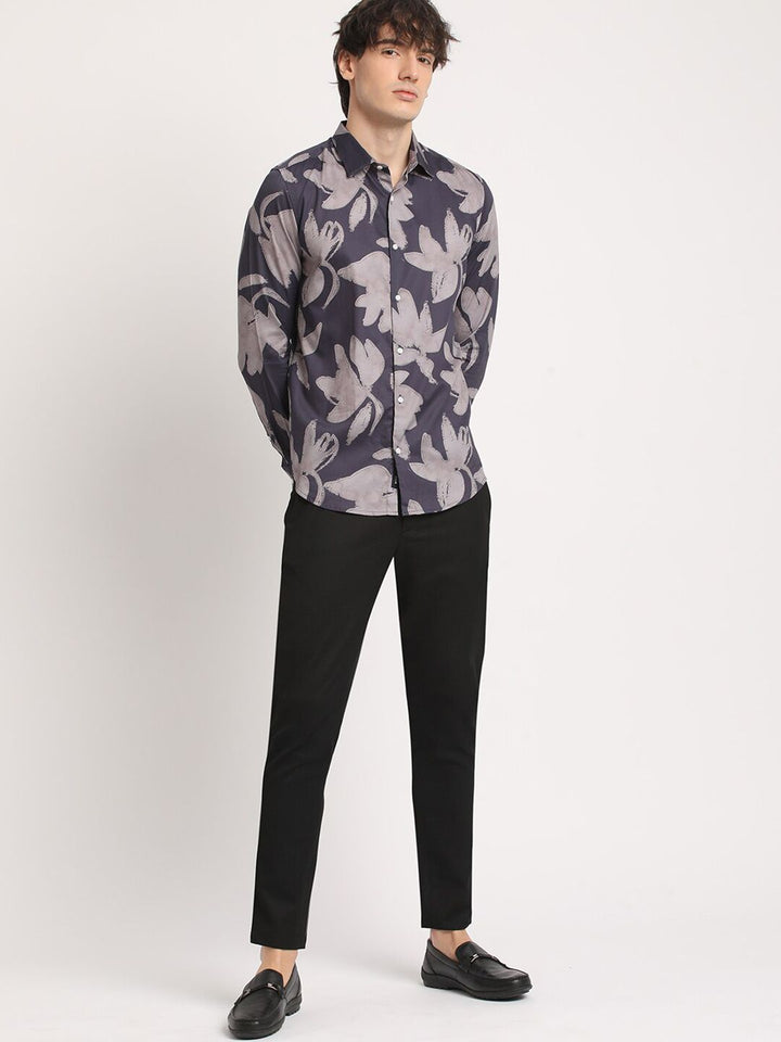 THE BEAR HOUSE Men  Graphic Print Slim Fit Casual Shirt