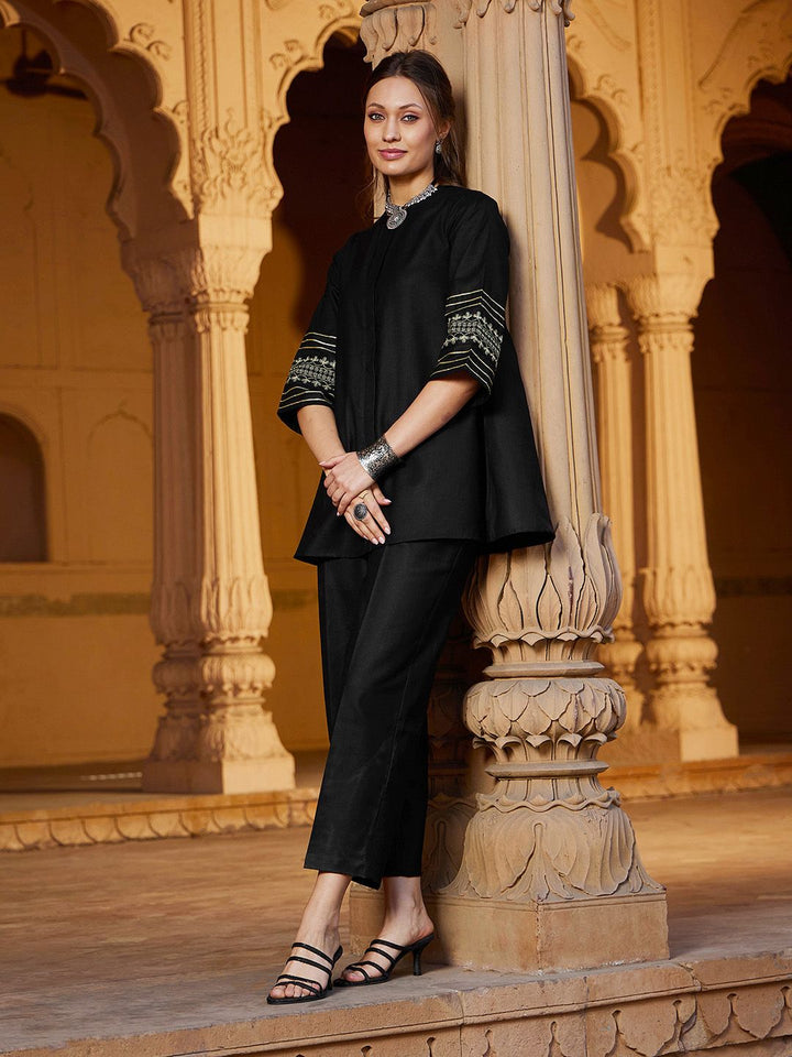 Shae by SASSAFRAS Women Shirt with Palazzos Co-Ords Set