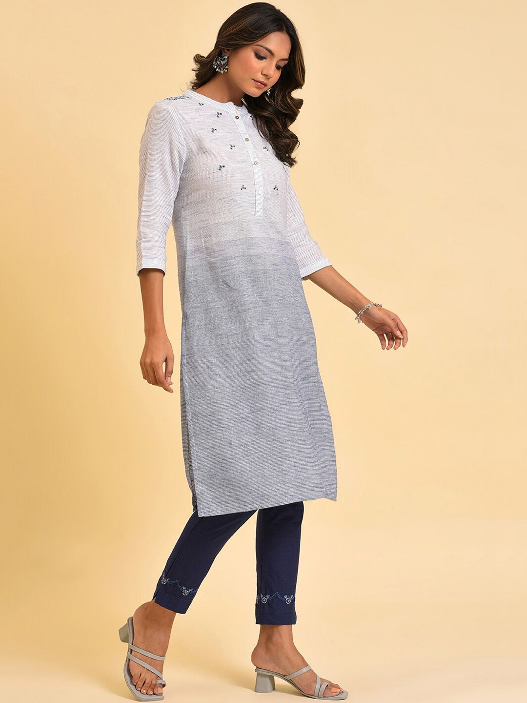 W Straight Cotton Kurta