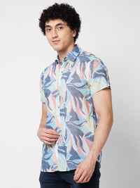 SPYKAR Floral Printed Cotton Casual Shirt