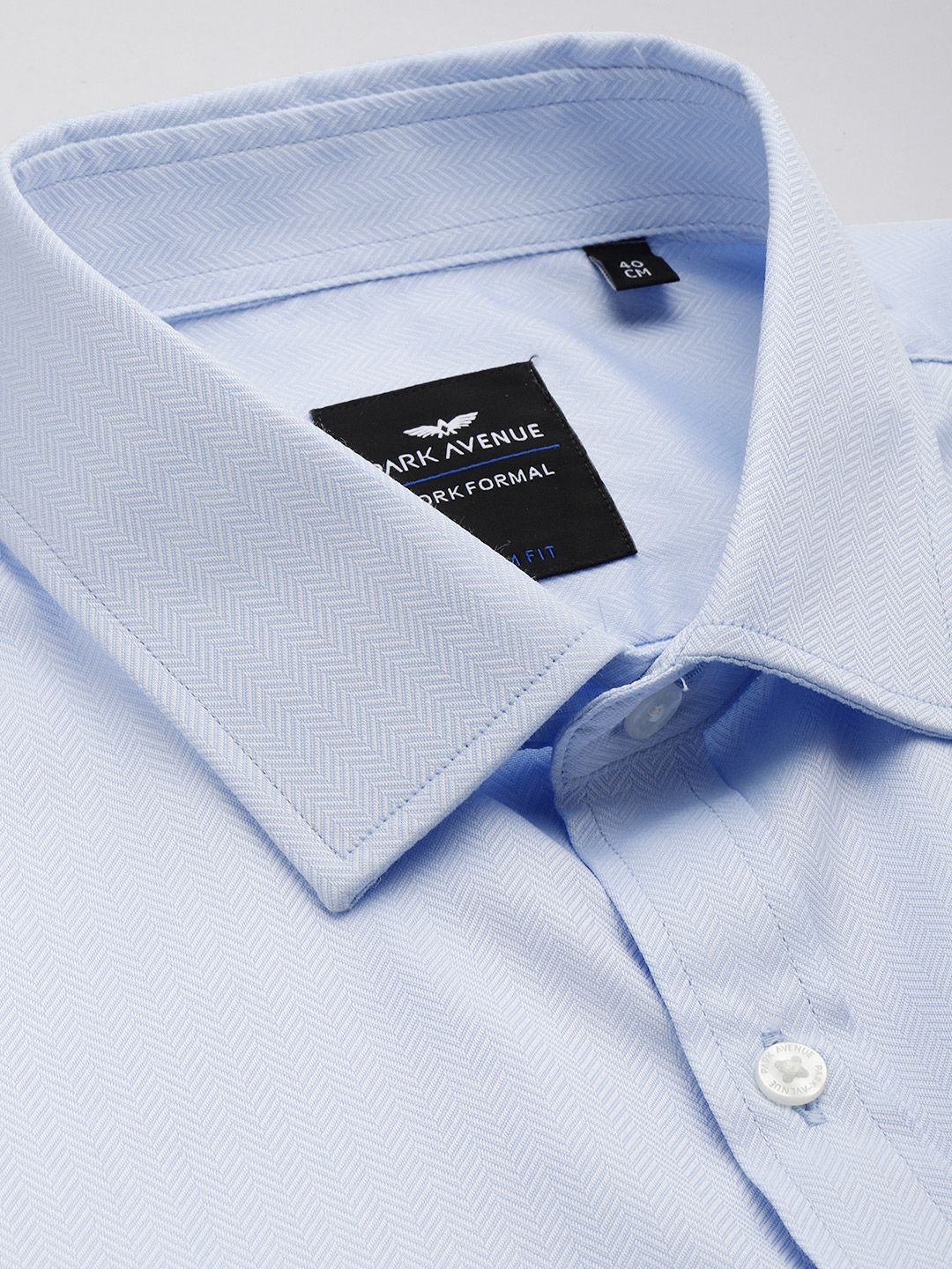 Park Avenue Slim Fit Geometric Self Designed Formal Shirt