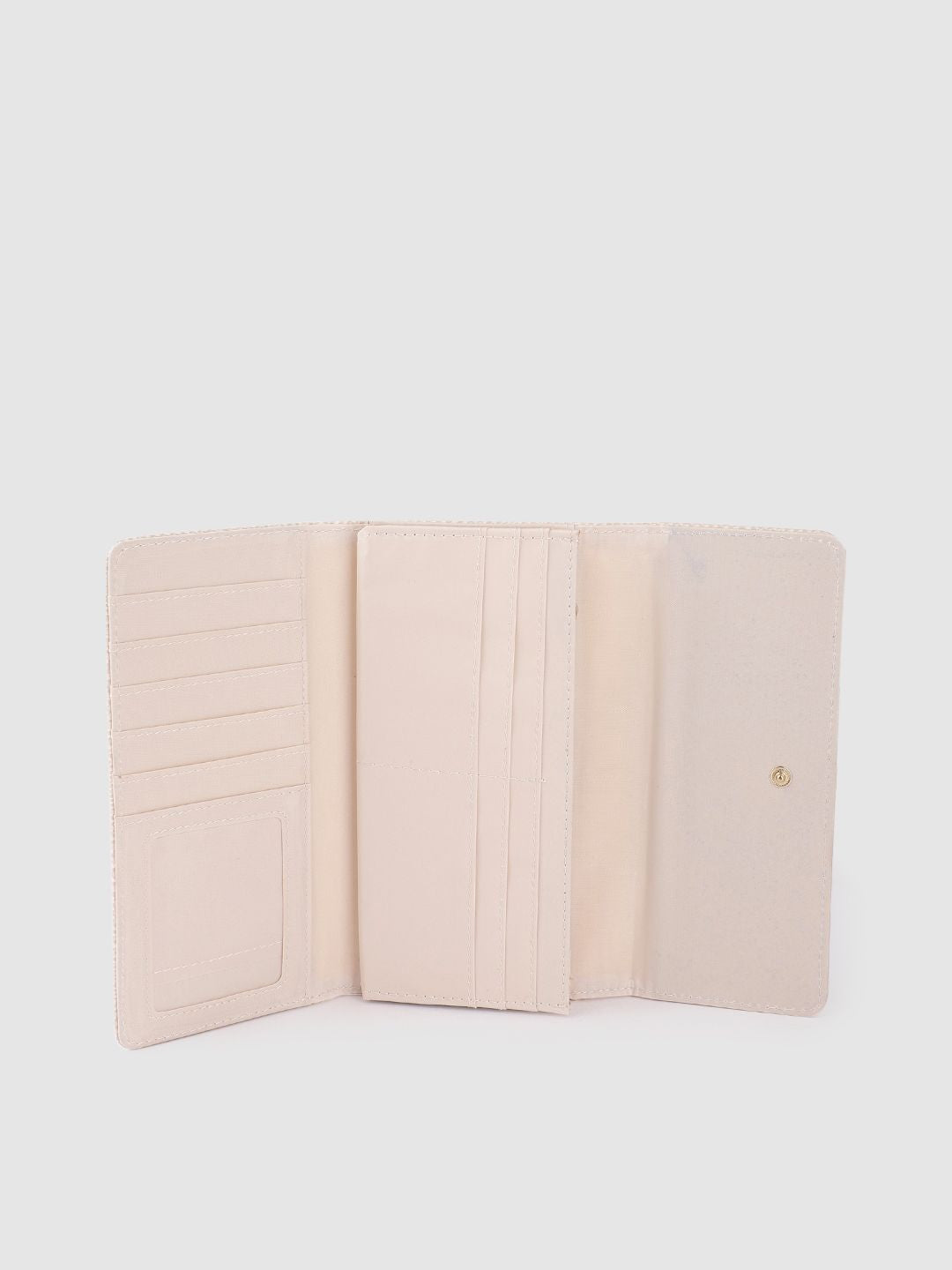 Lino Perros Women Snakeskin Textured Three Fold Wallet