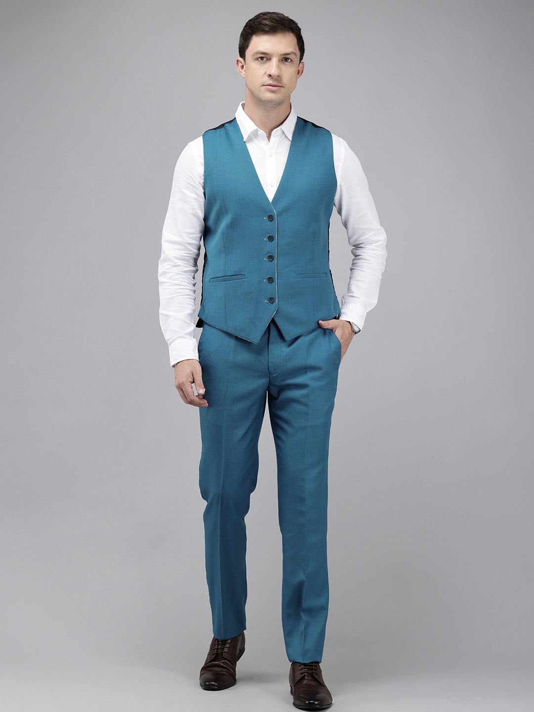 Park Avenue Single Breasted Slim Fit 3 Pieces Formal Suits