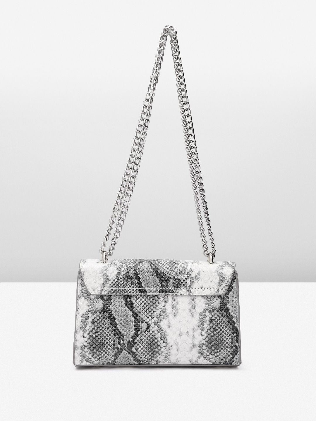 Lino Perros Snake Skin Textured Structured Sling Bag