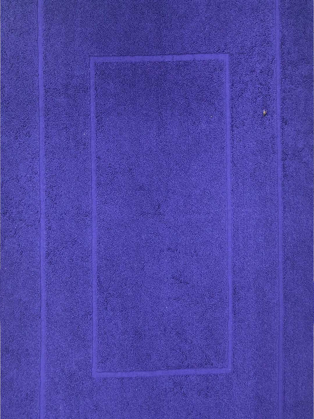 BOMBAY DYEING Navy Blue Pure Cotton 450 GSM Anti Skid 450 GSM Bath Rugs