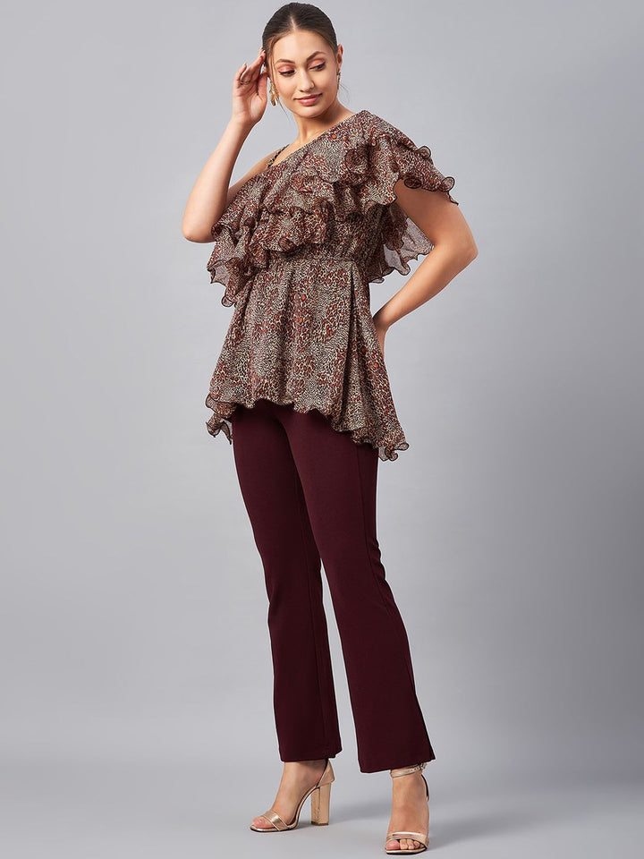 W Floral Embroidered Panelled A-Line Kurta