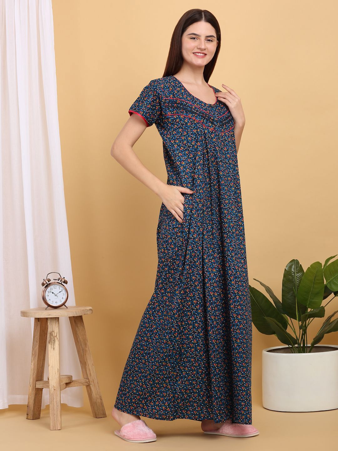 Sweet Dreams Printed Maxi Nightdress
