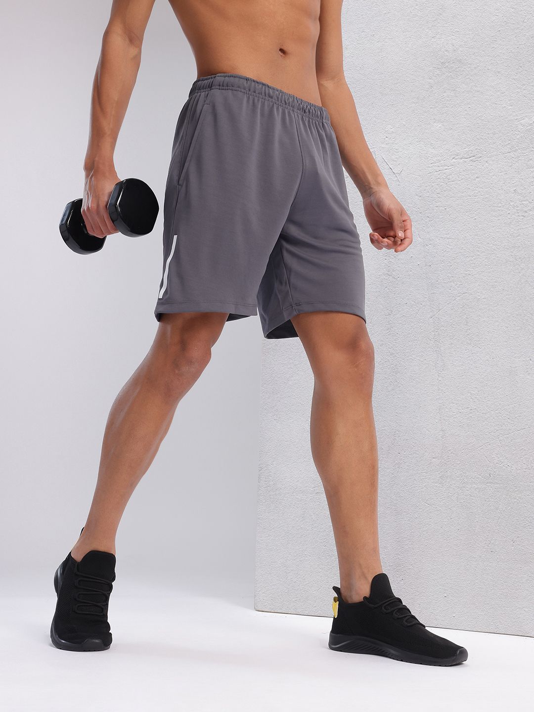 HRX by Hrithik Roshan Men Mid-Rise Regular Fit Rapid-Dry Training Shorts