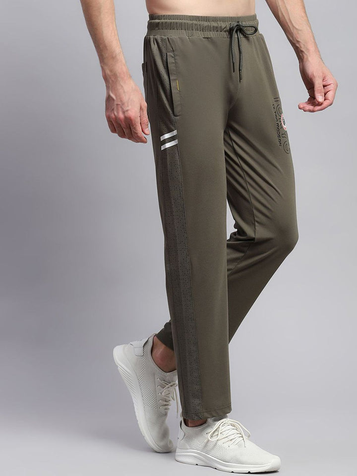 Monte Carlo Solid Men Printed Track Pants