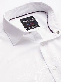THE BEAR HOUSE Men Slim Fit Printed Pure Cotton Casual Shirt