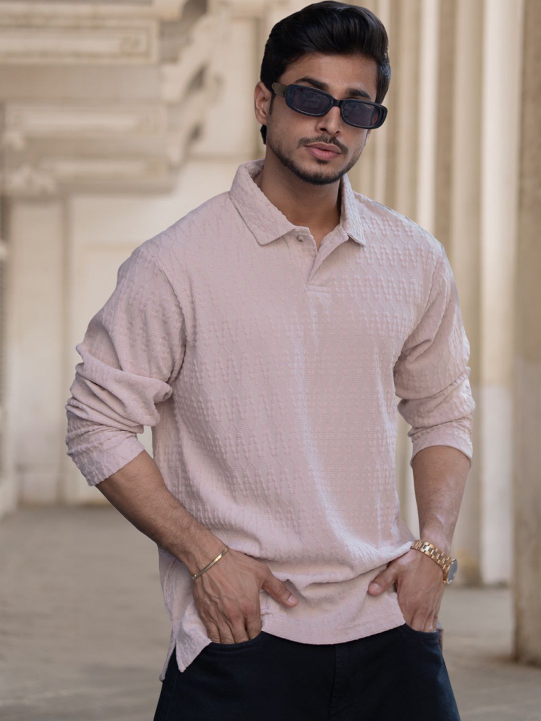 Powerlook Men Polo Collar T-shirt