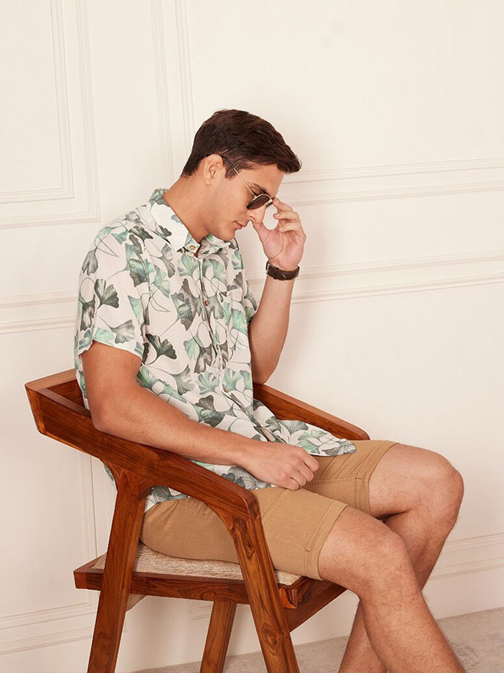 DENNISON Smart Block Printed Casual Shirt