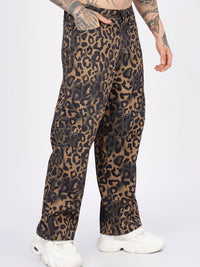 Eszett Men Printed Baggy Fit Cargos Trousers