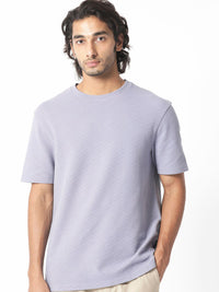RARE RABBIT Men Cas Round Neck Slim Fit Cotton T-Shirt